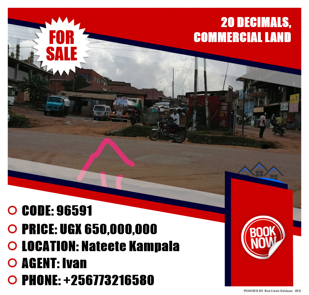 Commercial Land  for sale in Nateete Kampala Uganda, code: 96591