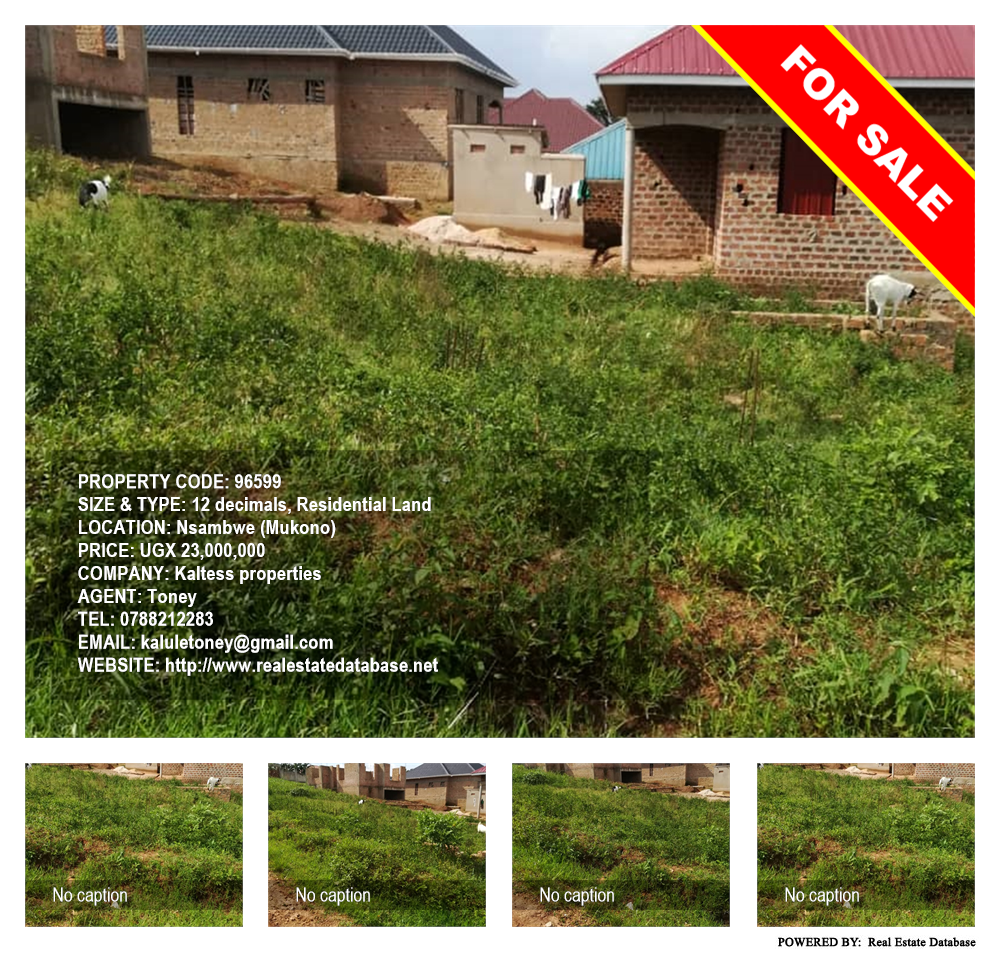 Residential Land  for sale in Nsambwe Mukono Uganda, code: 96599