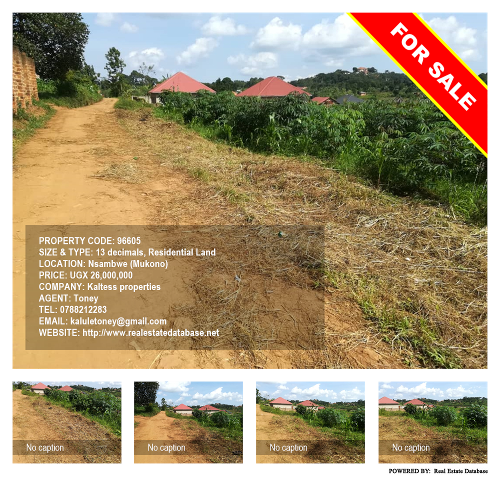 Residential Land  for sale in Nsambwe Mukono Uganda, code: 96605