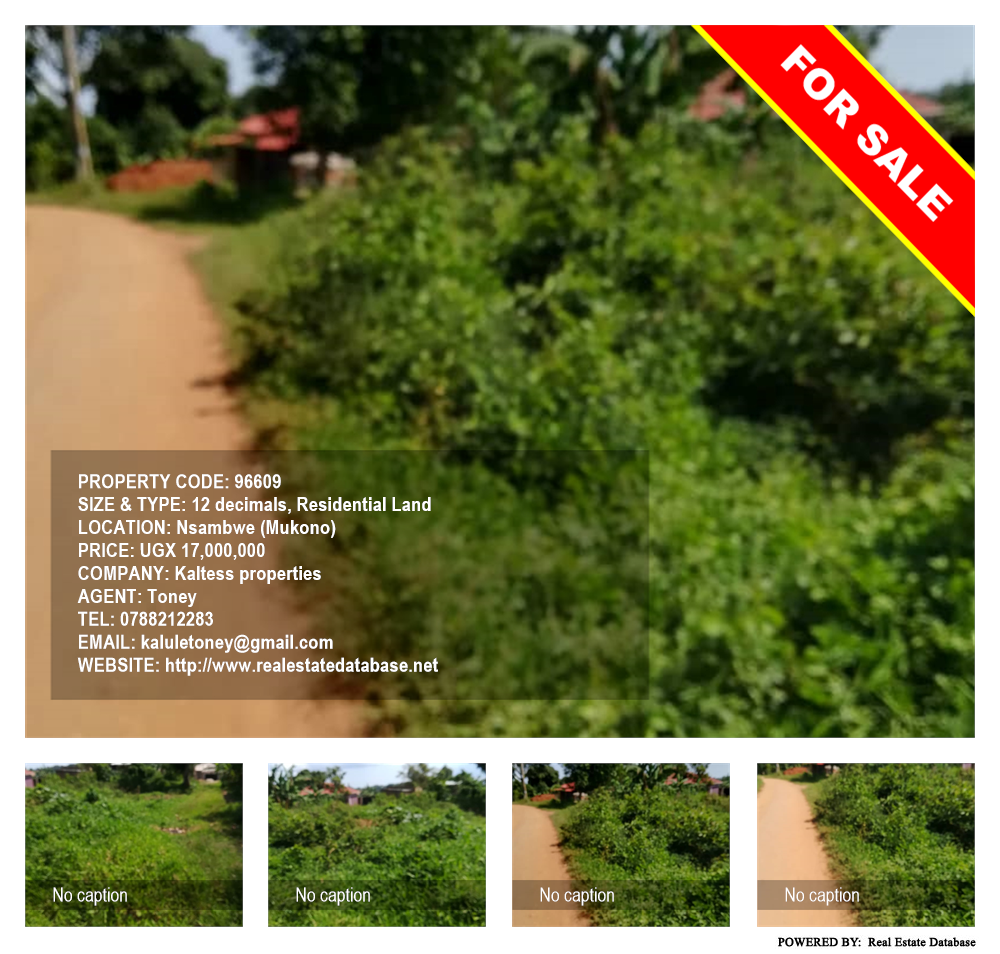 Residential Land  for sale in Nsambwe Mukono Uganda, code: 96609