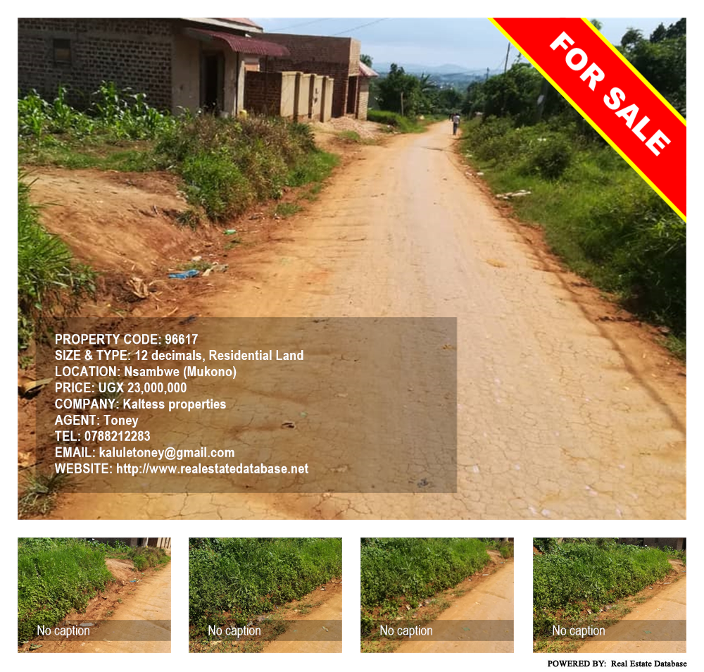 Residential Land  for sale in Nsambwe Mukono Uganda, code: 96617
