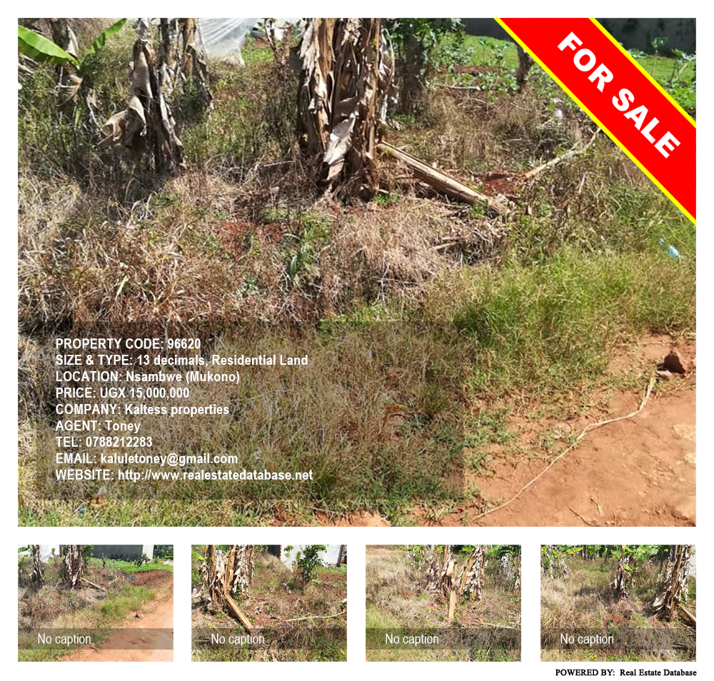 Residential Land  for sale in Nsambwe Mukono Uganda, code: 96620