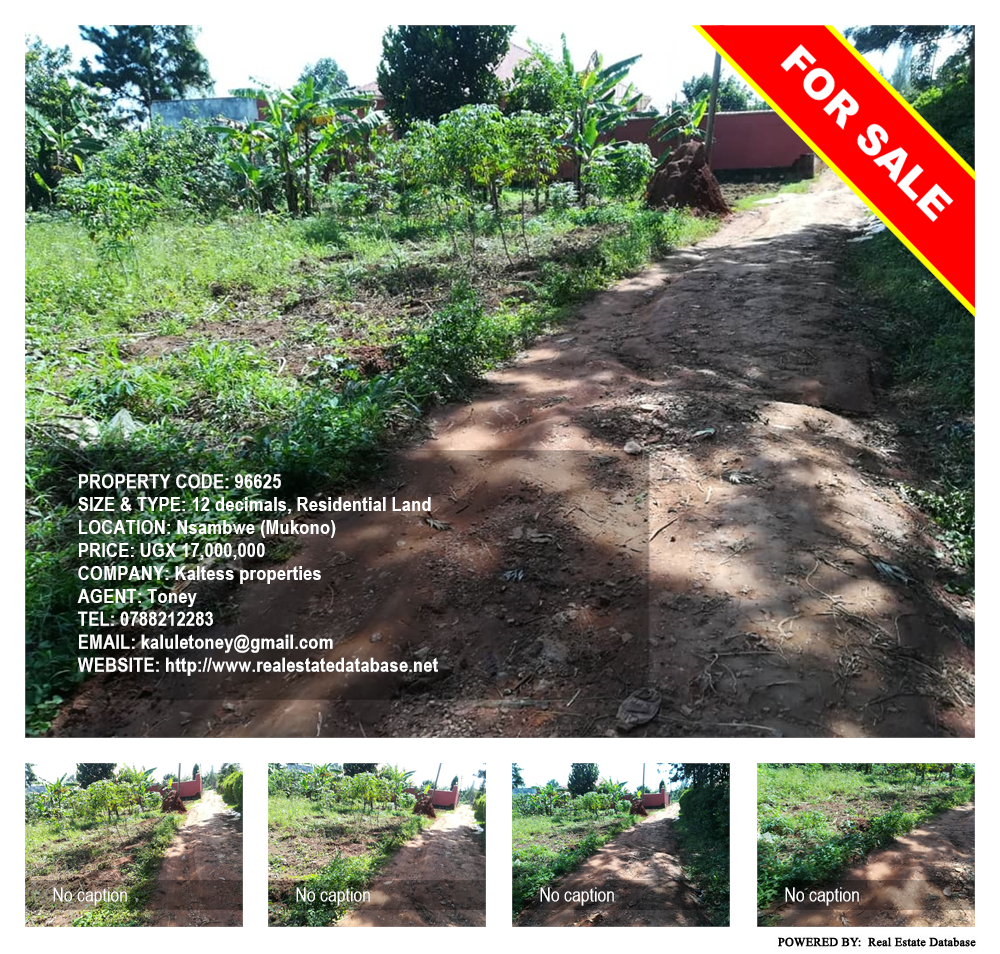 Residential Land  for sale in Nsambwe Mukono Uganda, code: 96625