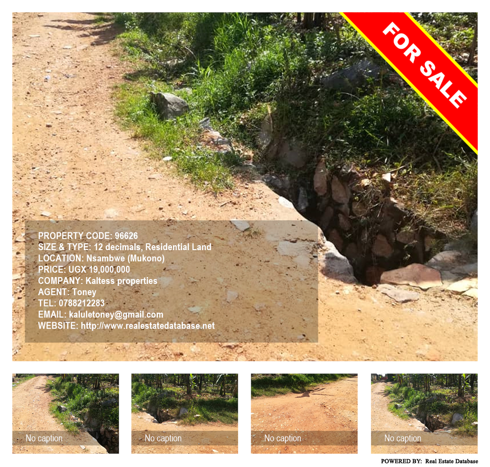 Residential Land  for sale in Nsambwe Mukono Uganda, code: 96626