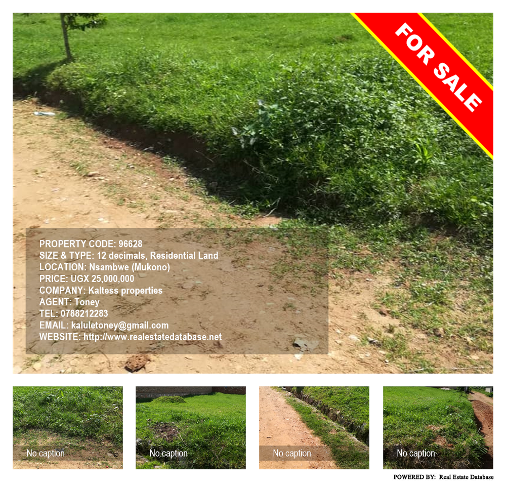 Residential Land  for sale in Nsambwe Mukono Uganda, code: 96628