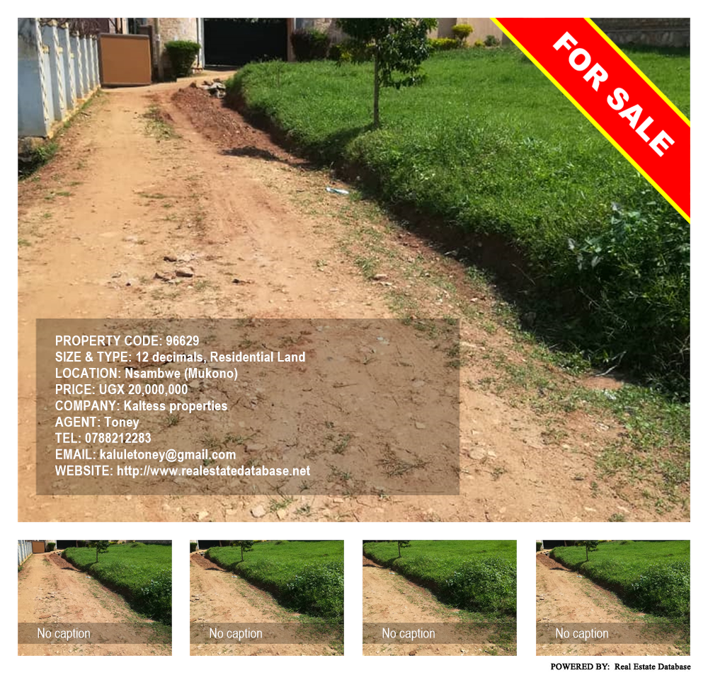 Residential Land  for sale in Nsambwe Mukono Uganda, code: 96629