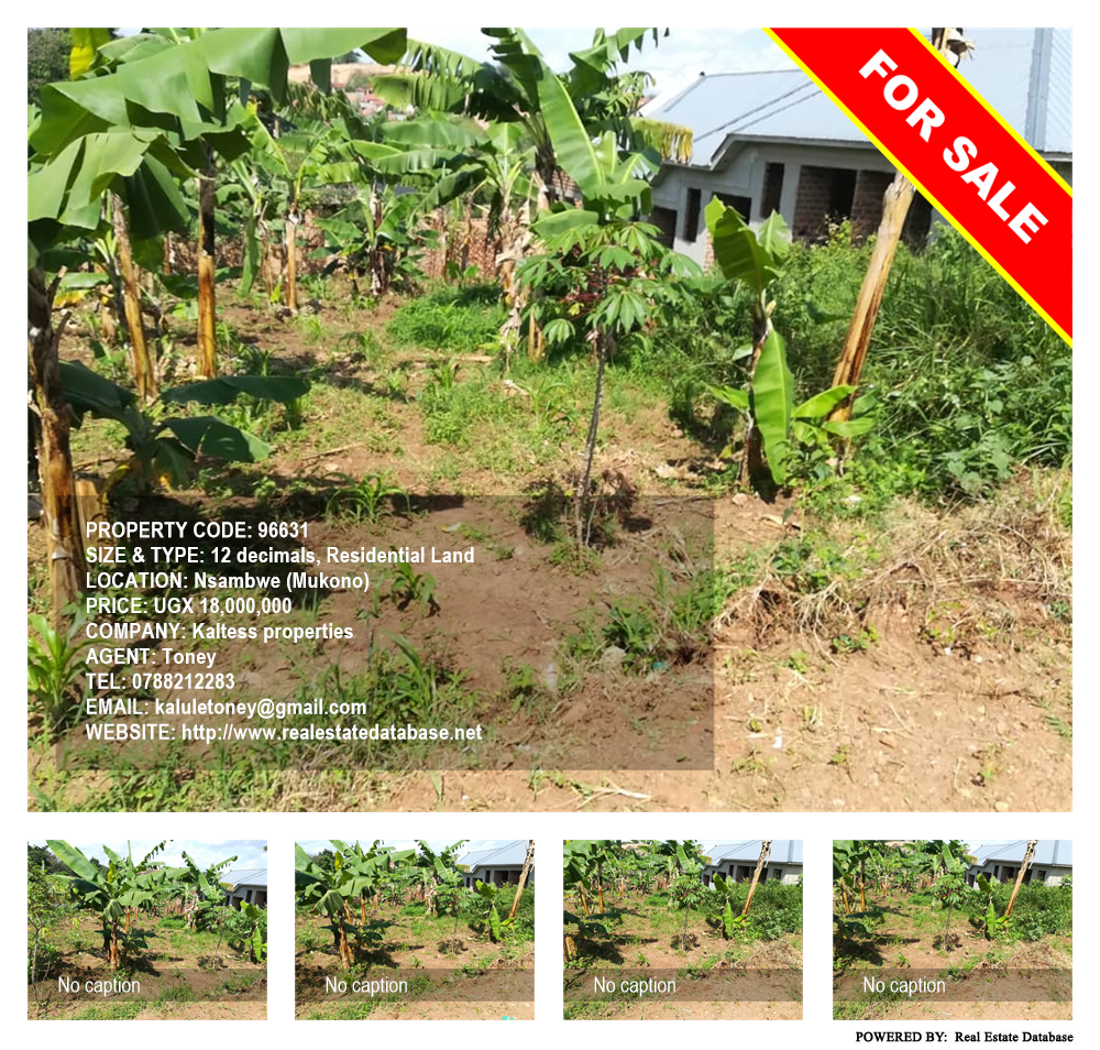 Residential Land  for sale in Nsambwe Mukono Uganda, code: 96631