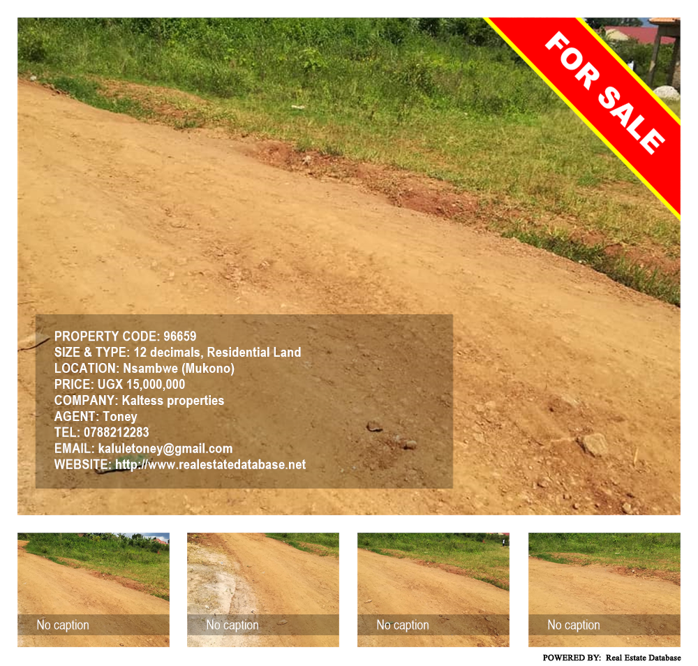 Residential Land  for sale in Nsambwe Mukono Uganda, code: 96659