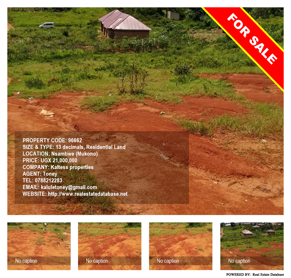 Residential Land  for sale in Nsambwe Mukono Uganda, code: 96662