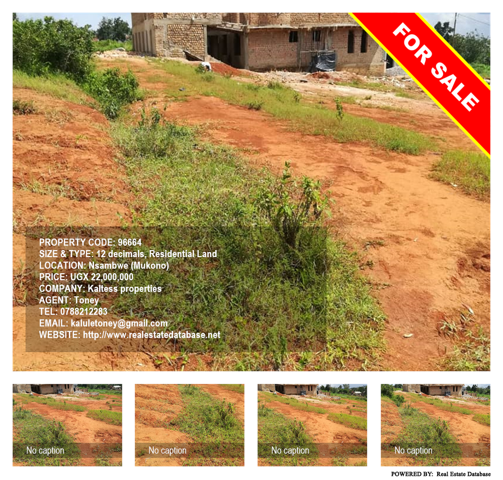 Residential Land  for sale in Nsambwe Mukono Uganda, code: 96664