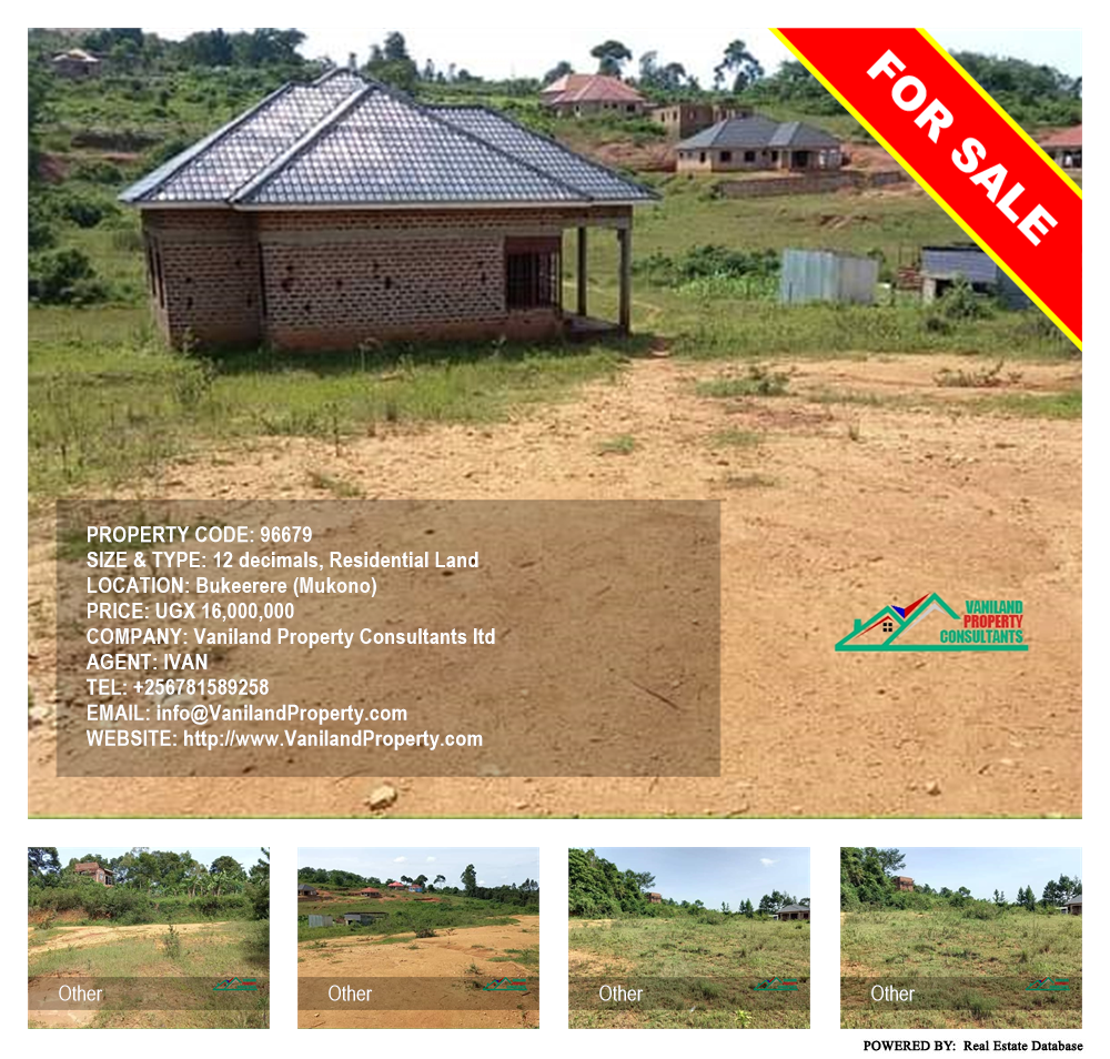 Residential Land  for sale in Bukeelele Mukono Uganda, code: 96679