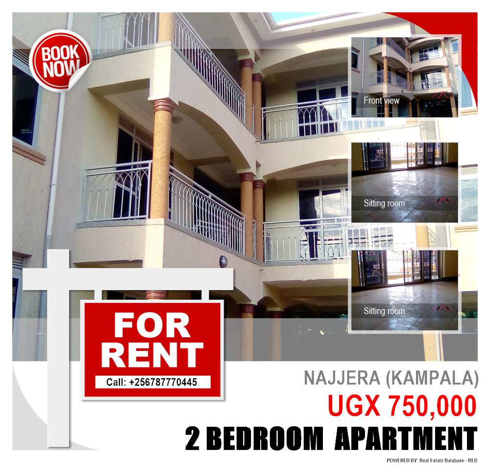 2 bedroom Apartment  for rent in Najjera Kampala Uganda, code: 96680