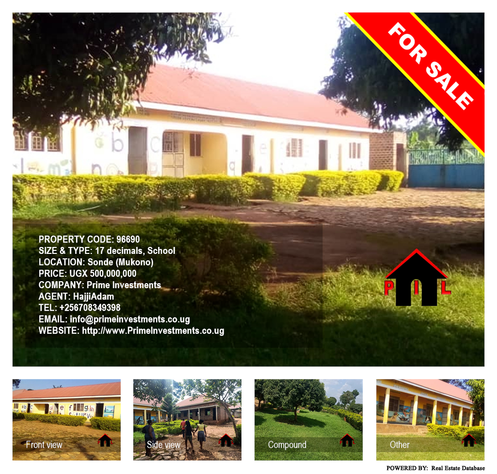 School  for sale in Sonde Mukono Uganda, code: 96690