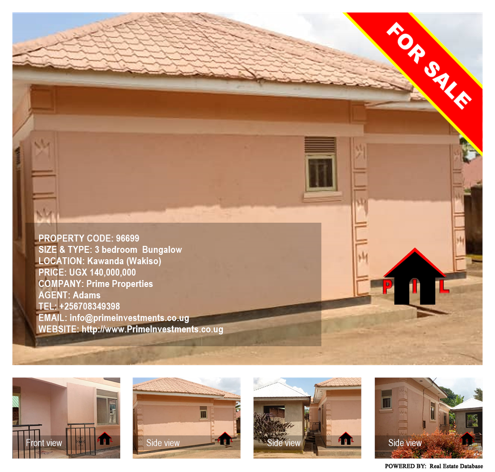 3 bedroom Bungalow  for sale in Kawanda Wakiso Uganda, code: 96699