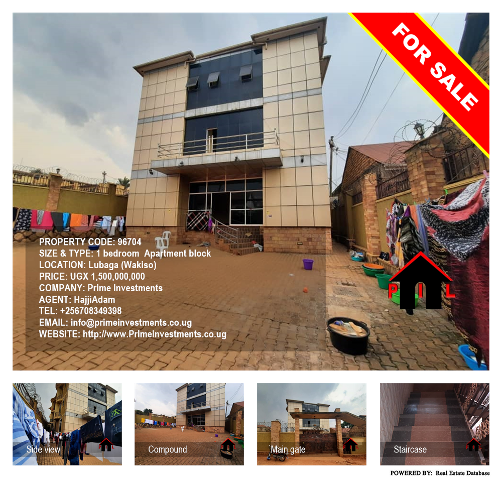 1 bedroom Apartment block  for sale in Lubaga Wakiso Uganda, code: 96704