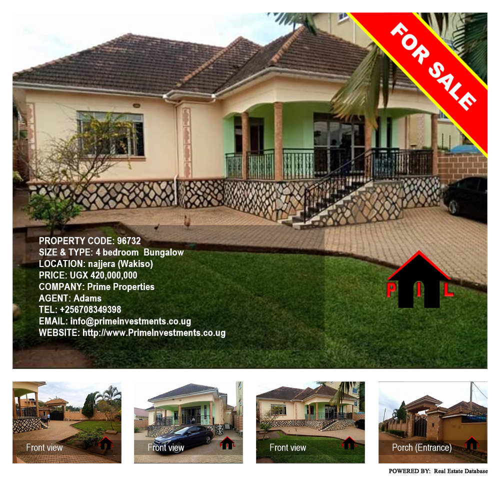 4 bedroom Bungalow  for sale in Najjera Wakiso Uganda, code: 96732