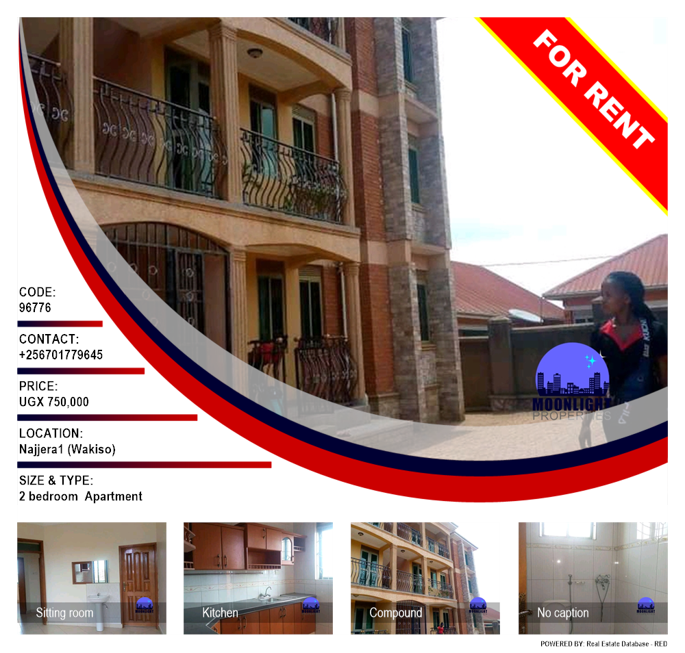 2 bedroom Apartment  for rent in Najjera Wakiso Uganda, code: 96776