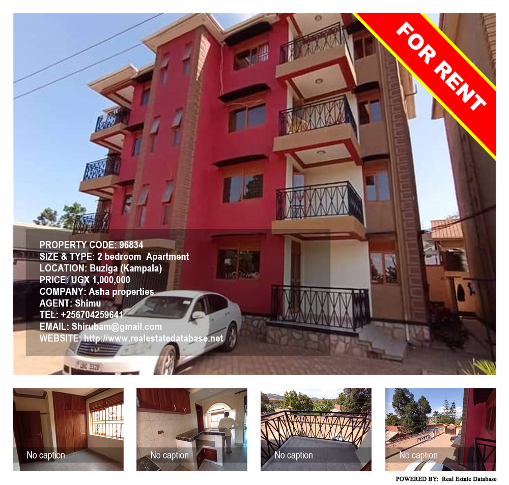 2 bedroom Apartment  for rent in Buziga Kampala Uganda, code: 96834