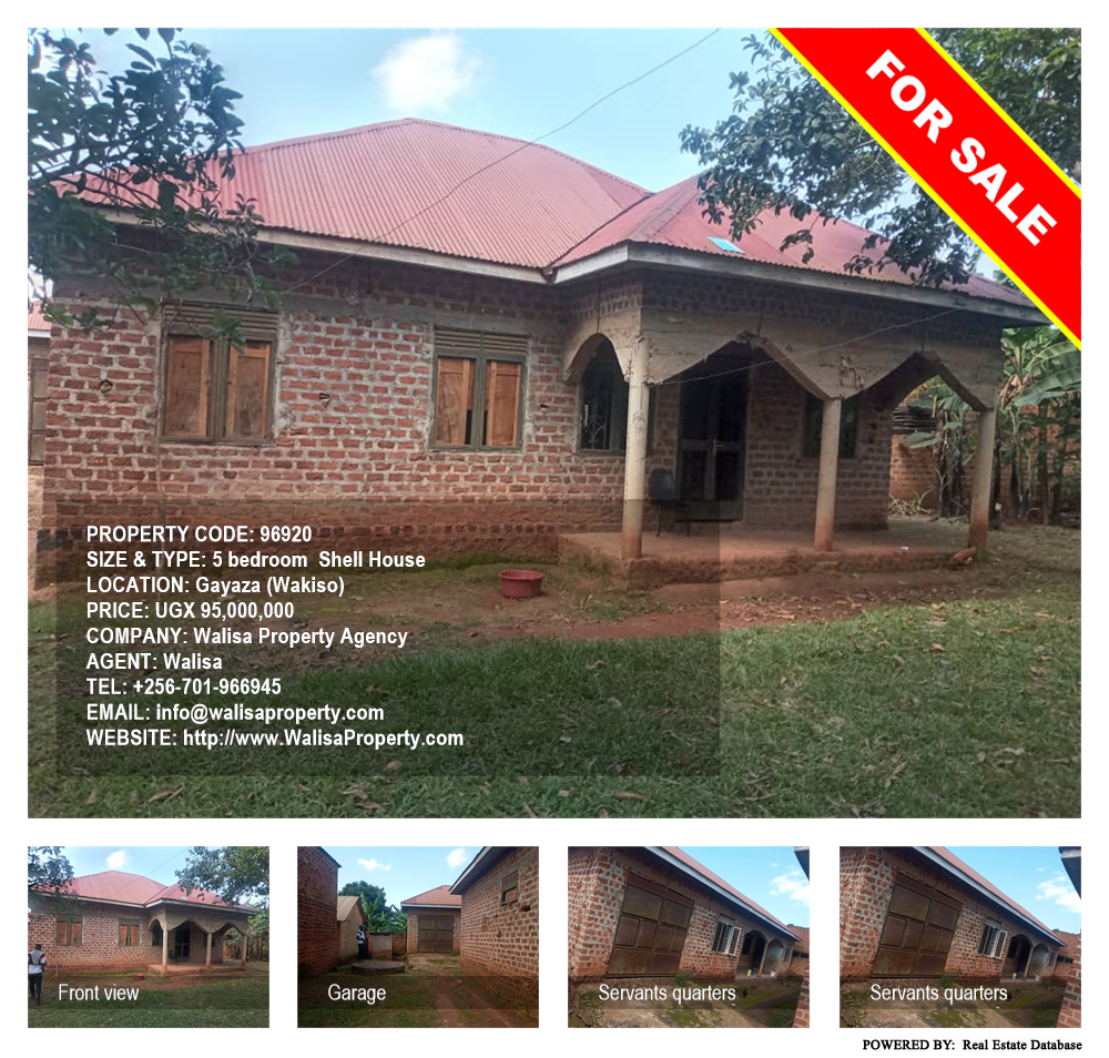 5 bedroom Shell House  for sale in Gayaza Wakiso Uganda, code: 96920