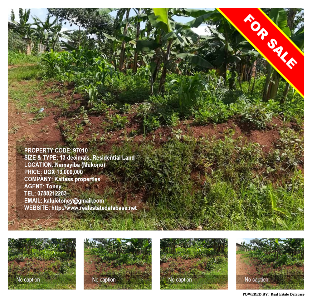 Residential Land  for sale in Namayiba Mukono Uganda, code: 97010