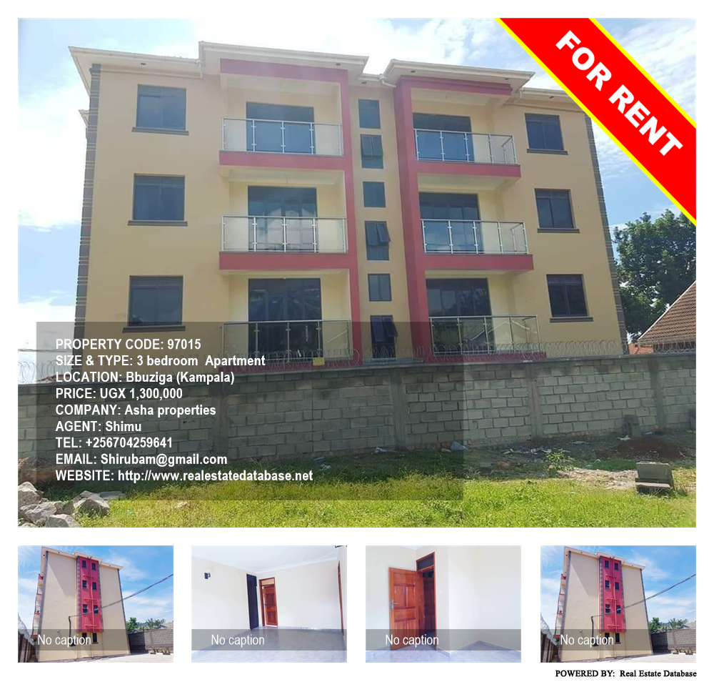 3 bedroom Apartment  for rent in Buziga Kampala Uganda, code: 97015