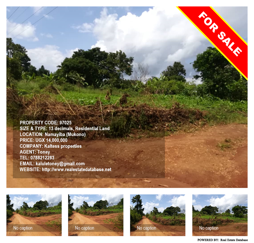 Residential Land  for sale in Namayiba Mukono Uganda, code: 97025