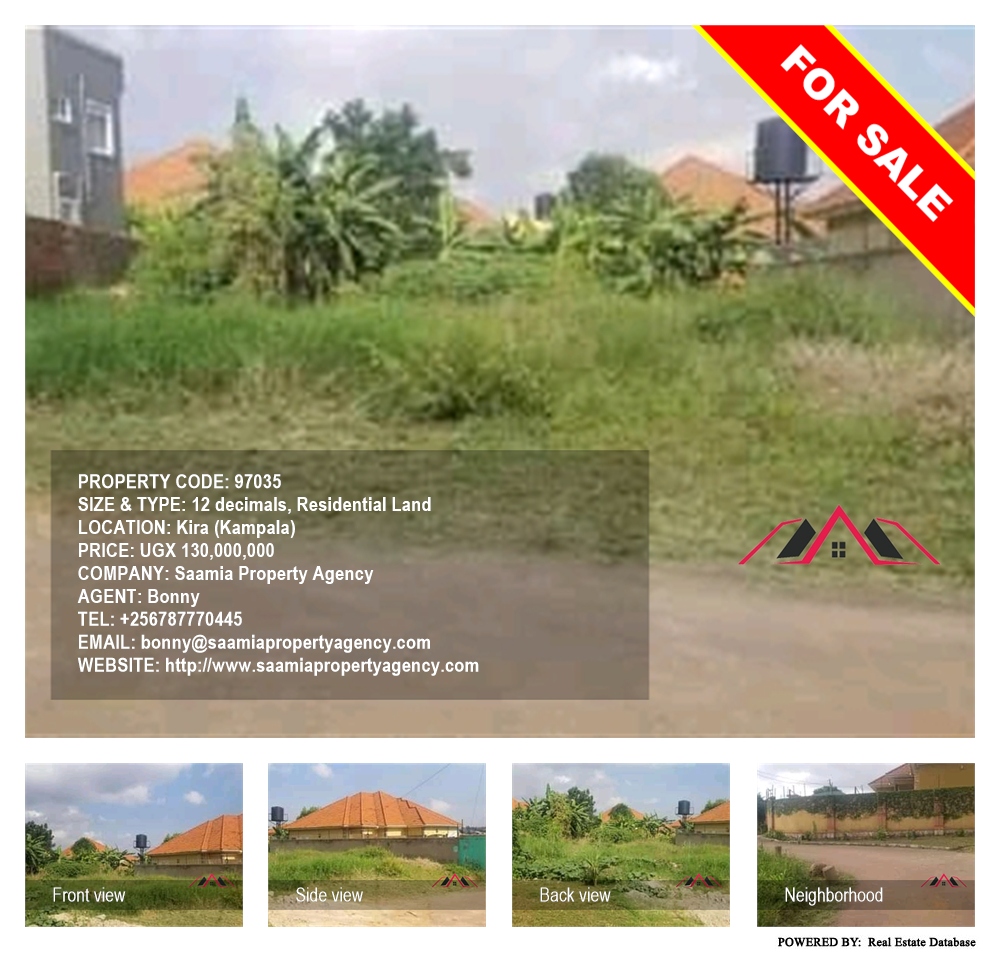 Residential Land  for sale in Kira Kampala Uganda, code: 97035