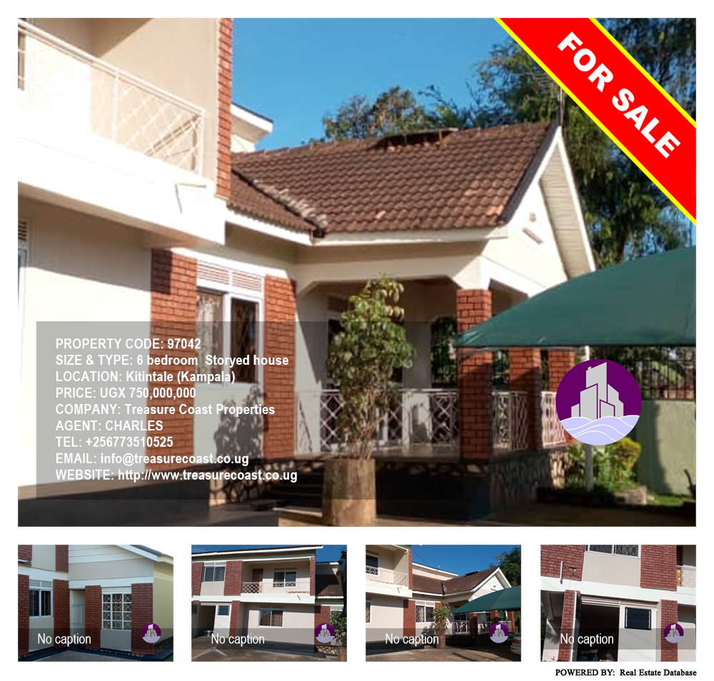 6 bedroom Storeyed house  for sale in Kitintale Kampala Uganda, code: 97042