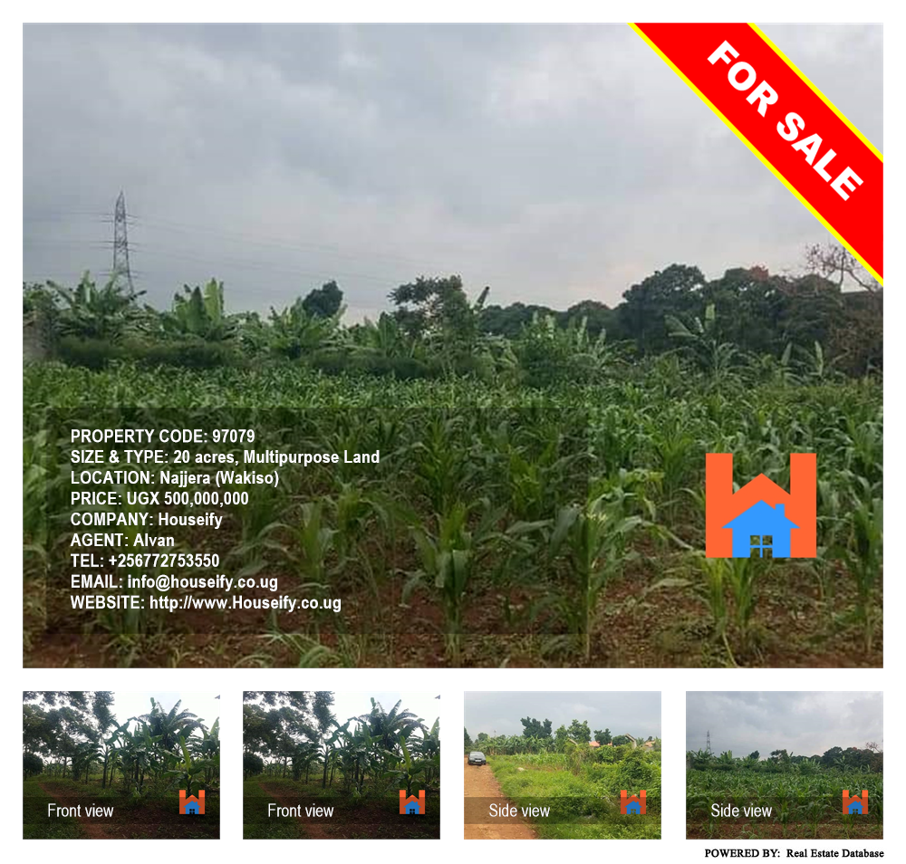 Multipurpose Land  for sale in Najjera Wakiso Uganda, code: 97079
