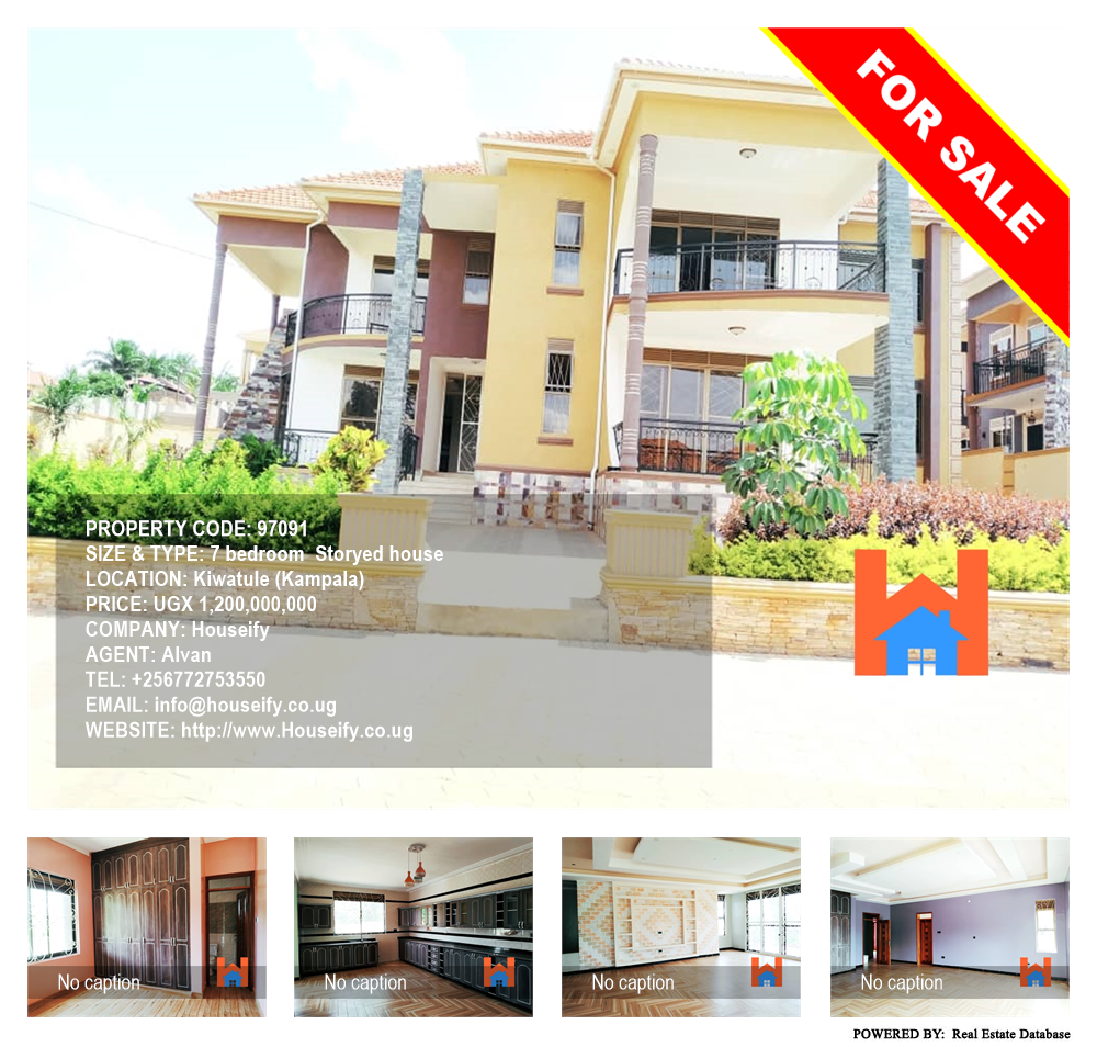 7 bedroom Storeyed house  for sale in Kiwaatule Kampala Uganda, code: 97091