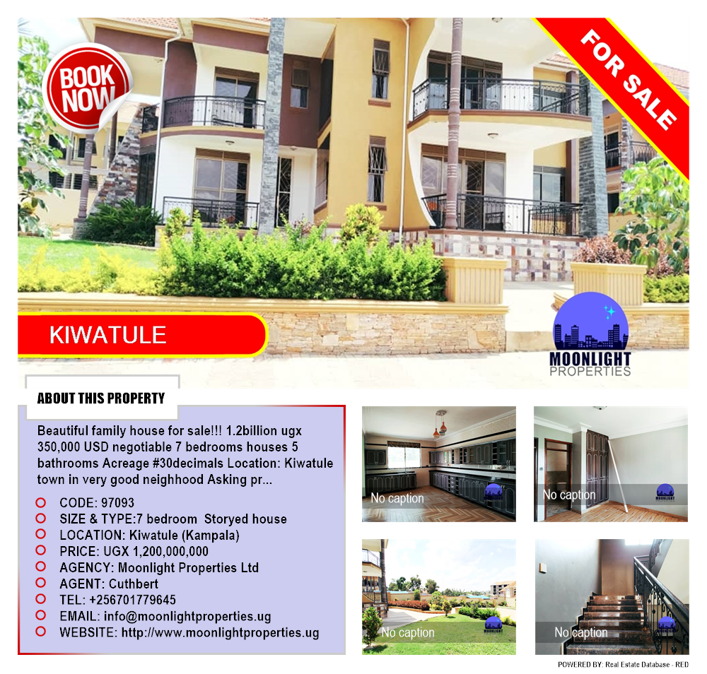 7 bedroom Storeyed house  for sale in Kiwaatule Kampala Uganda, code: 97093