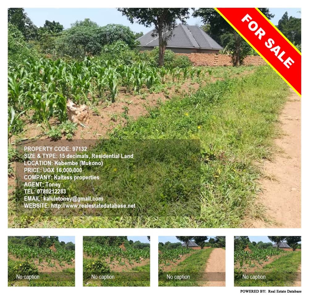 Residential Land  for sale in Kabembe Mukono Uganda, code: 97132