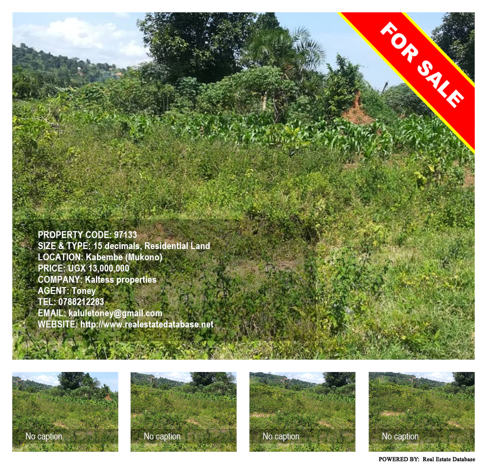 Residential Land  for sale in Kabembe Mukono Uganda, code: 97133