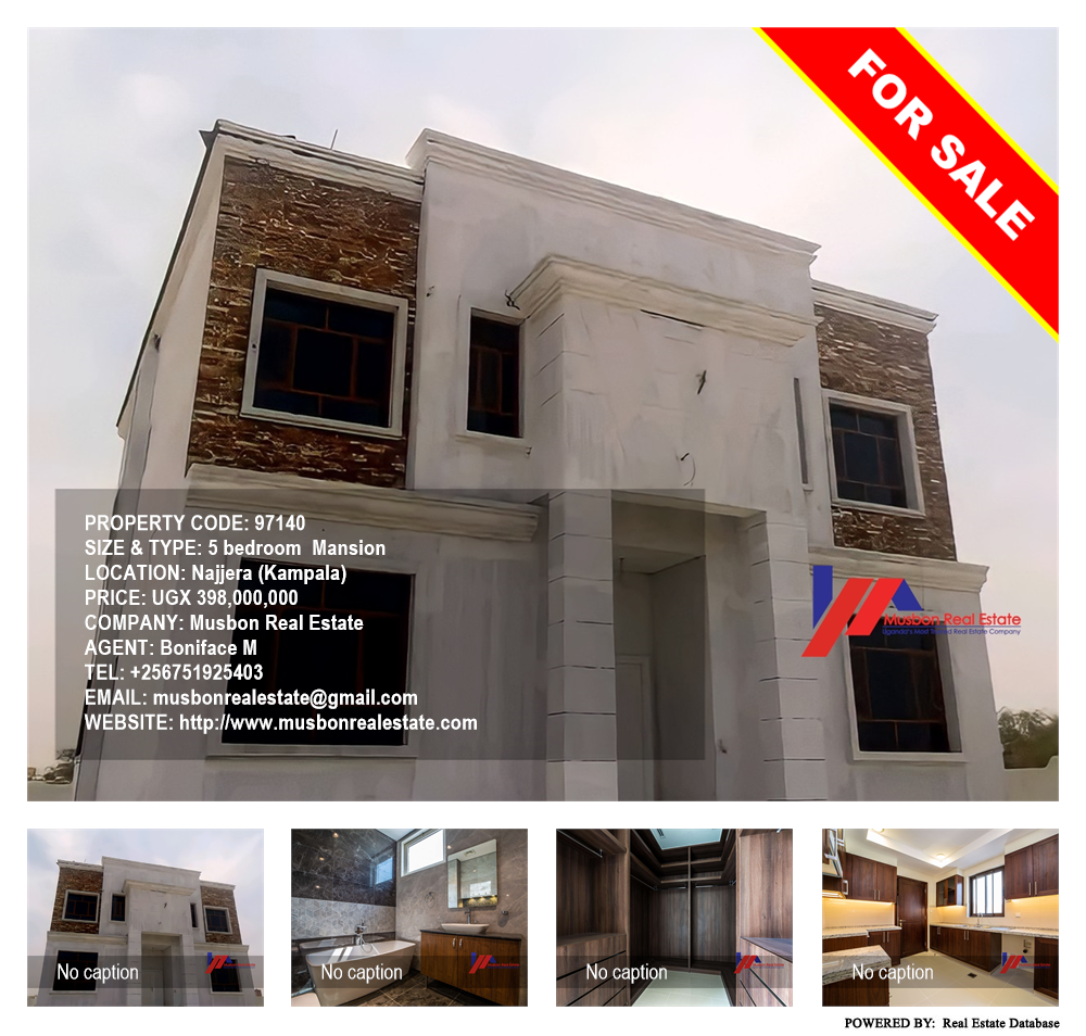 5 bedroom Mansion  for sale in Najjera Kampala Uganda, code: 97140