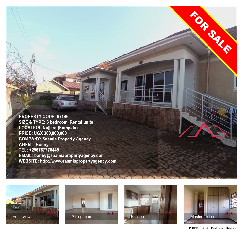 3 bedroom Rental units  for sale in Najjera Kampala Uganda, code: 97146