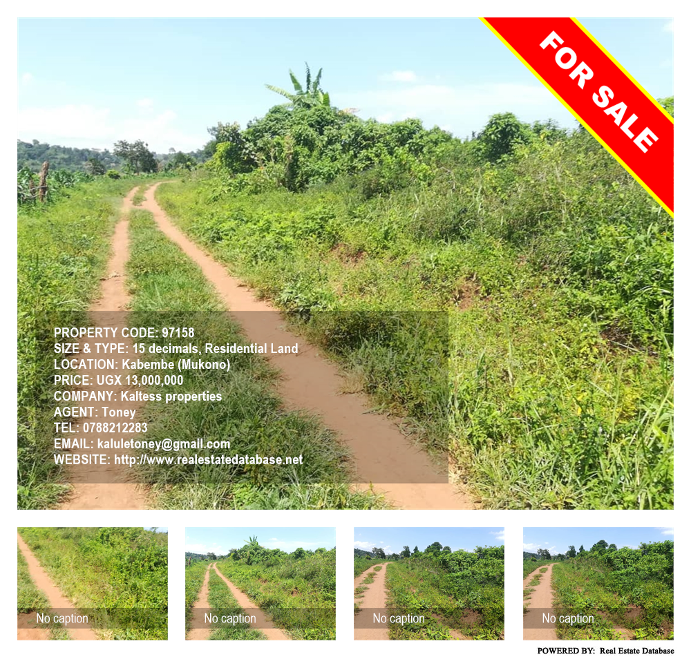 Residential Land  for sale in Kabembe Mukono Uganda, code: 97158