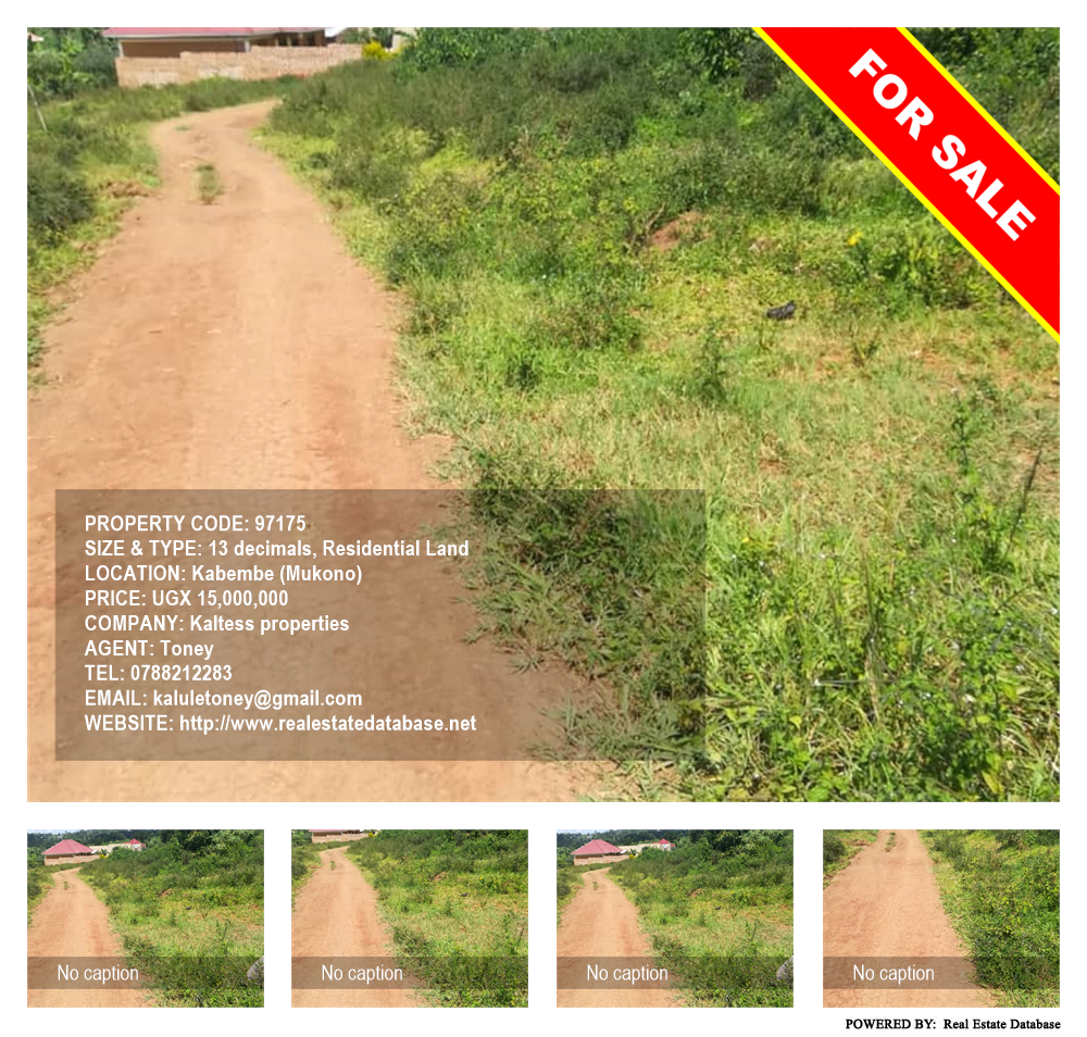 Residential Land  for sale in Kabembe Mukono Uganda, code: 97175