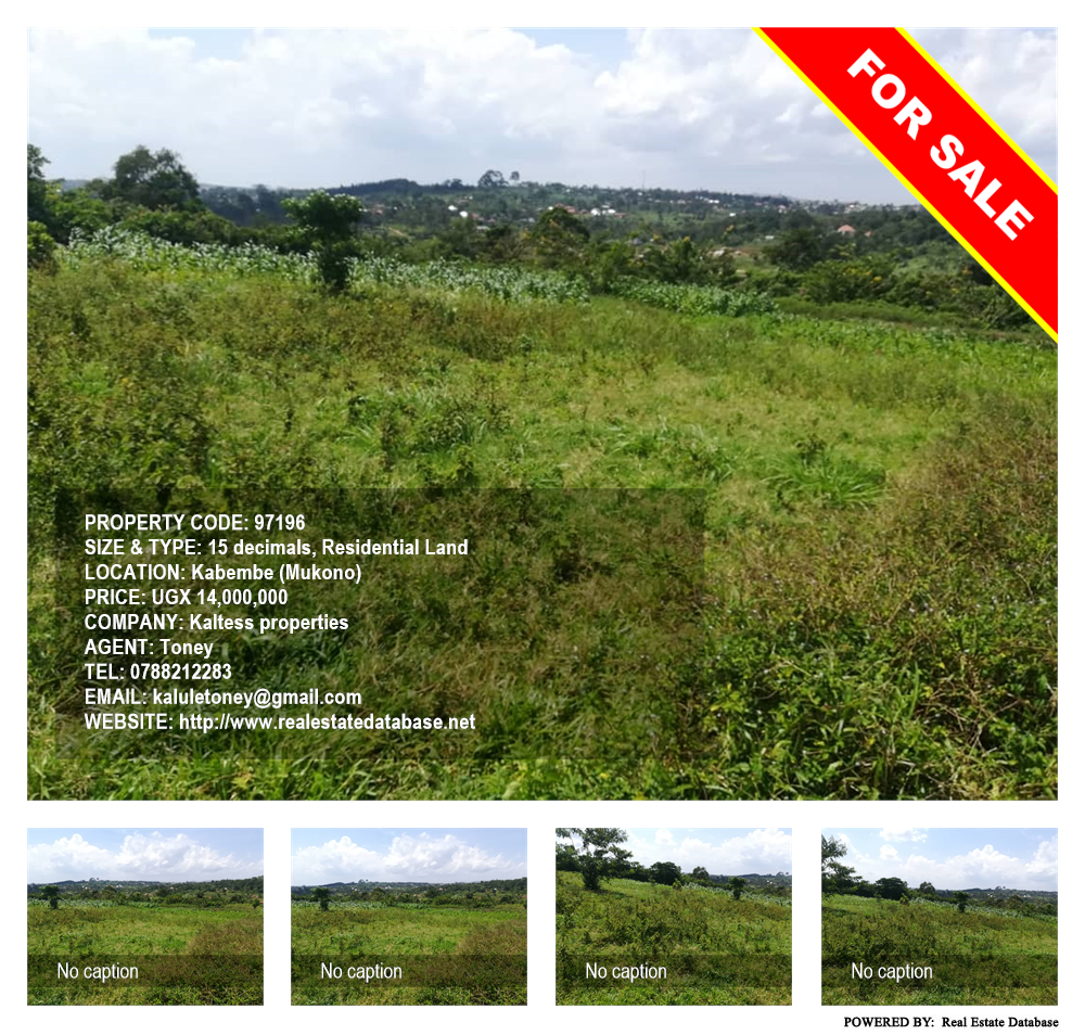 Residential Land  for sale in Kabembe Mukono Uganda, code: 97196