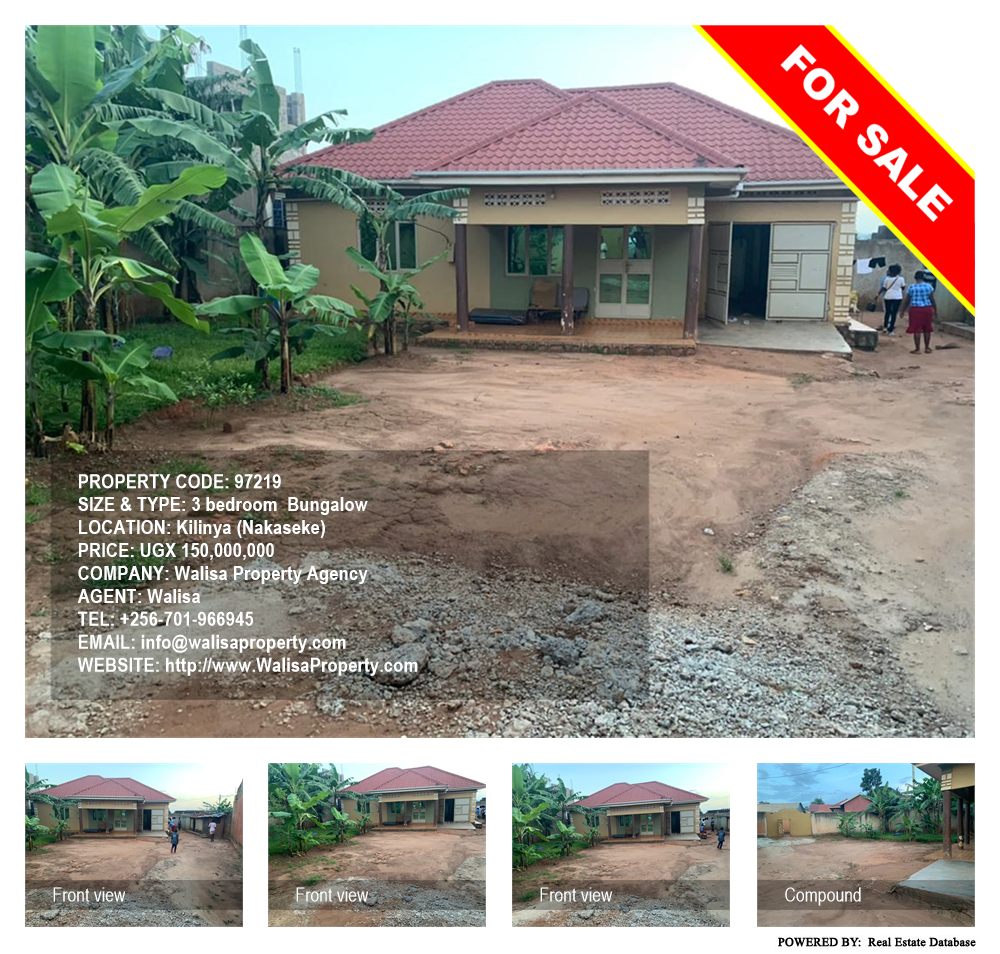3 bedroom Bungalow  for sale in Kilinya Nakaseke Uganda, code: 97219