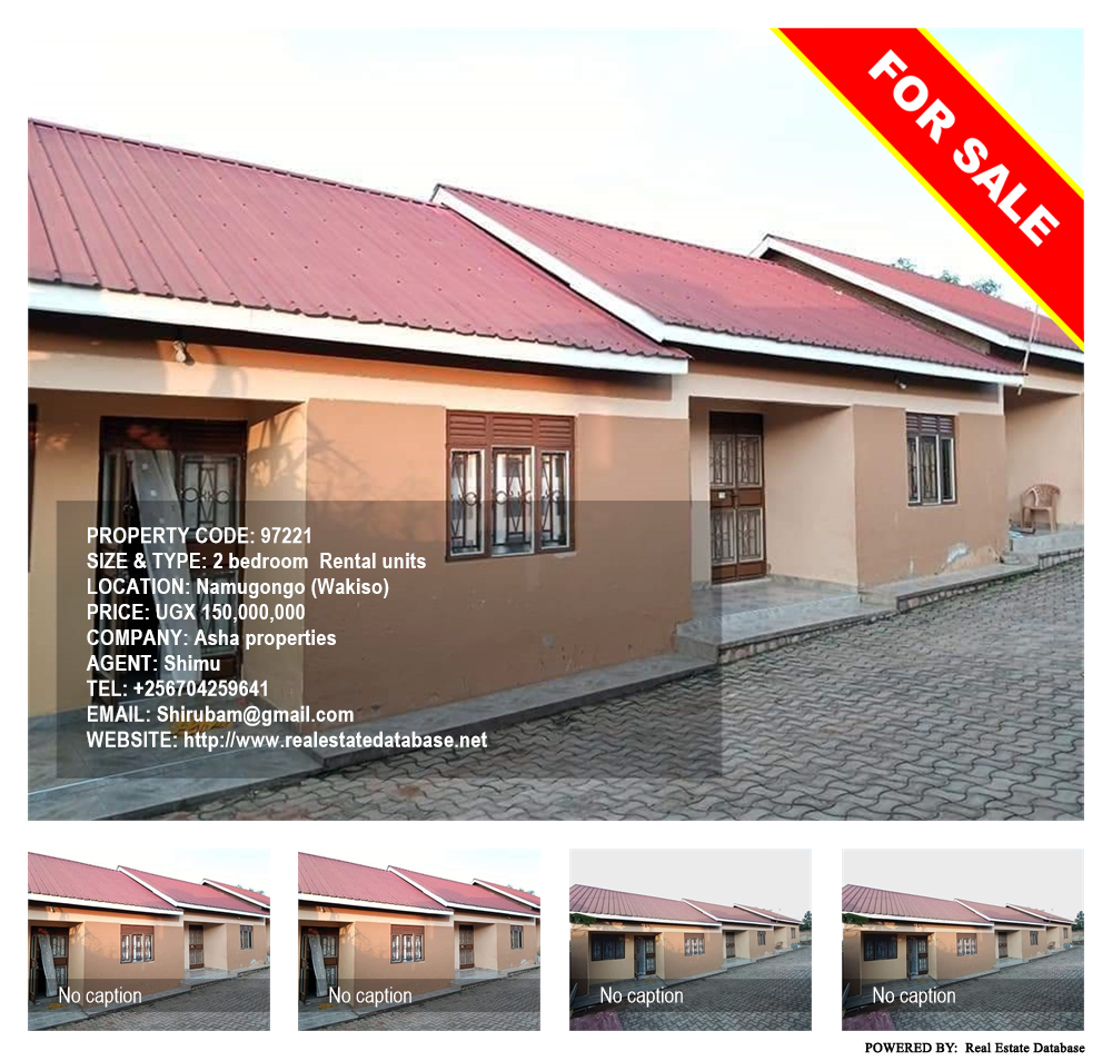 2 bedroom Rental units  for sale in Namugongo Wakiso Uganda, code: 97221