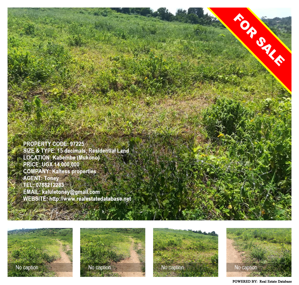 Residential Land  for sale in Kabembe Mukono Uganda, code: 97225
