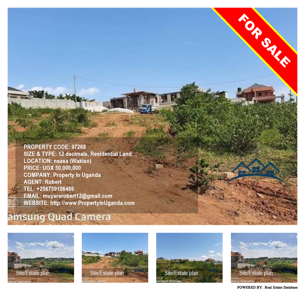 Residential Land  for sale in Nsasa Wakiso Uganda, code: 97268