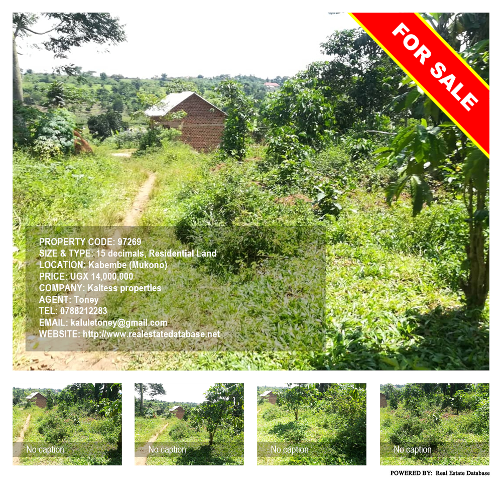 Residential Land  for sale in Kabembe Mukono Uganda, code: 97269