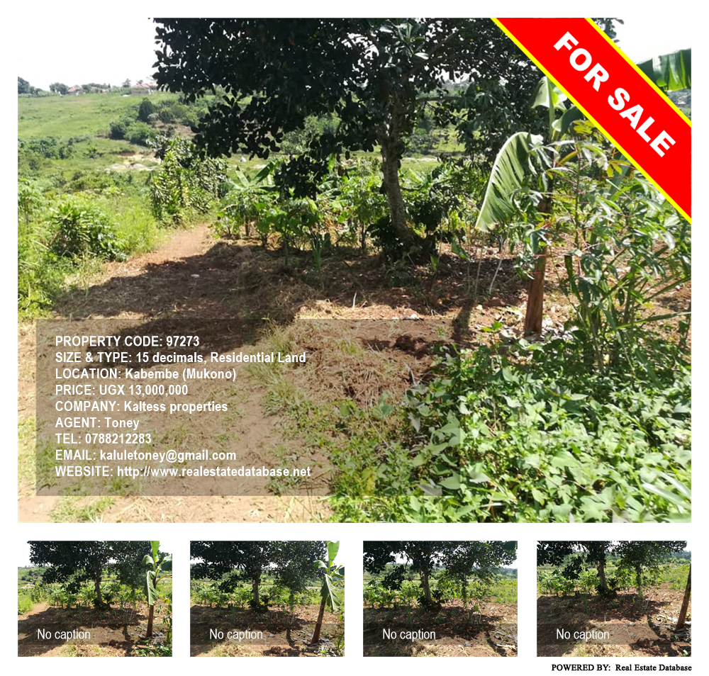 Residential Land  for sale in Kabembe Mukono Uganda, code: 97273
