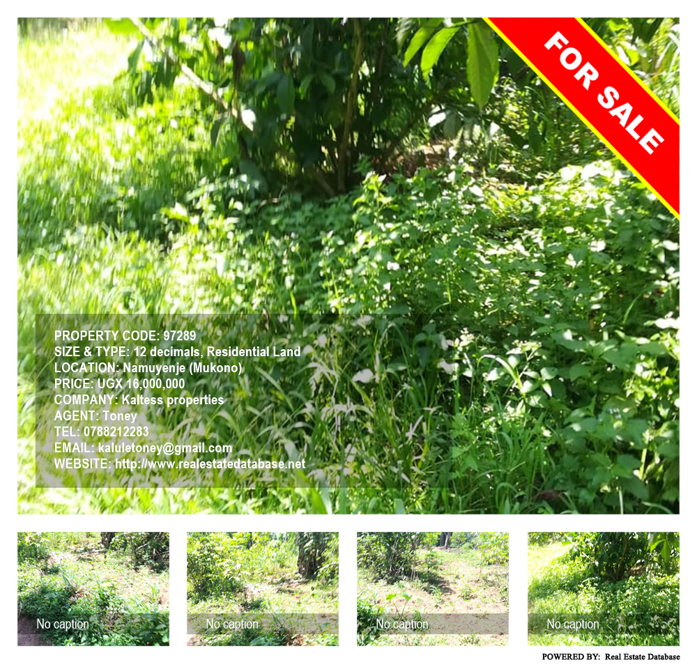 Residential Land  for sale in Namuyenje Mukono Uganda, code: 97289