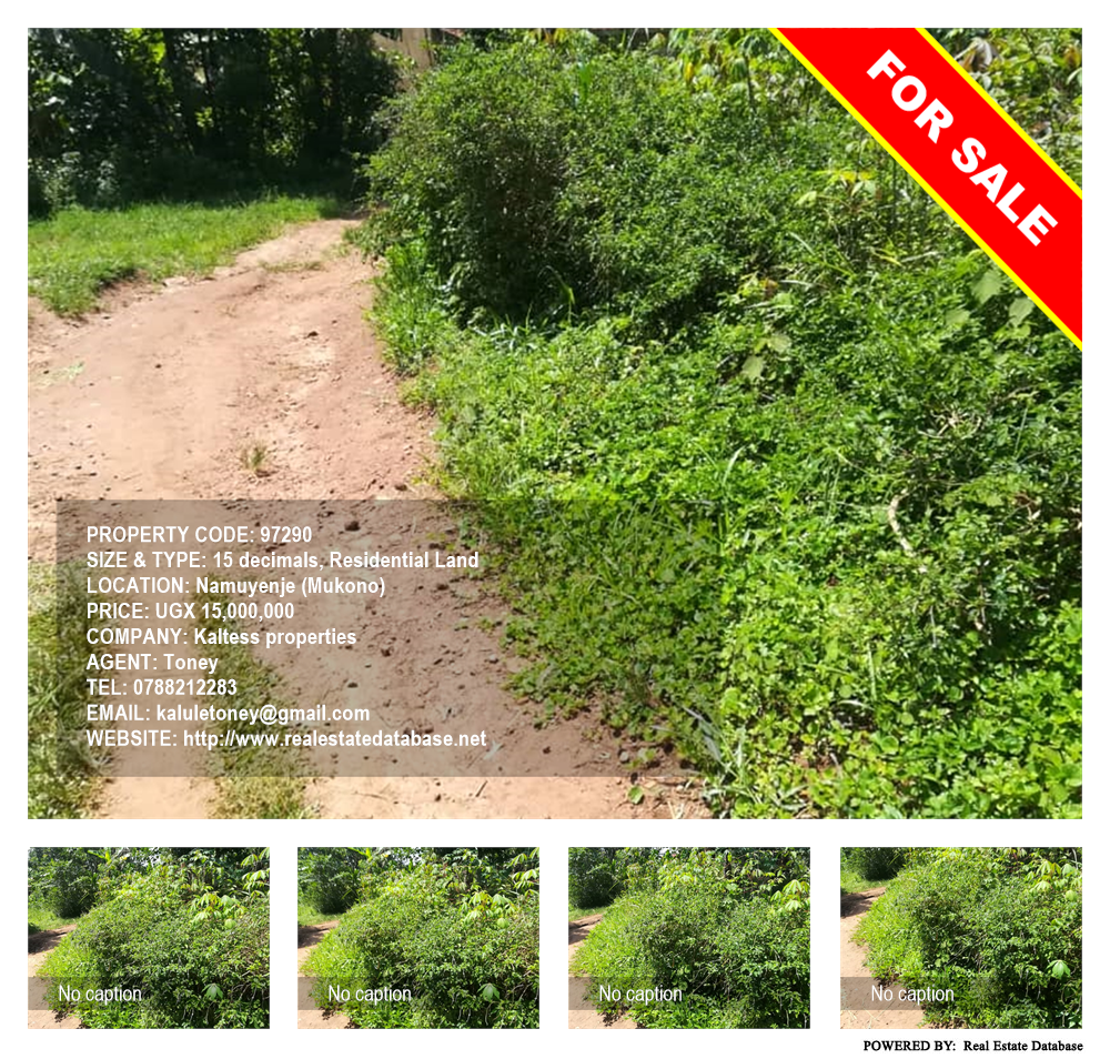 Residential Land  for sale in Namuyenje Mukono Uganda, code: 97290