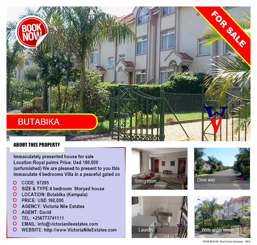 4 bedroom Storeyed house  for sale in Butabika Kampala Uganda, code: 97295