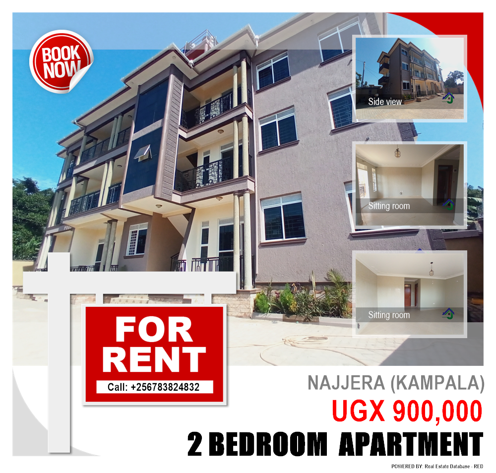 2 bedroom Apartment  for rent in Najjera Kampala Uganda, code: 97304