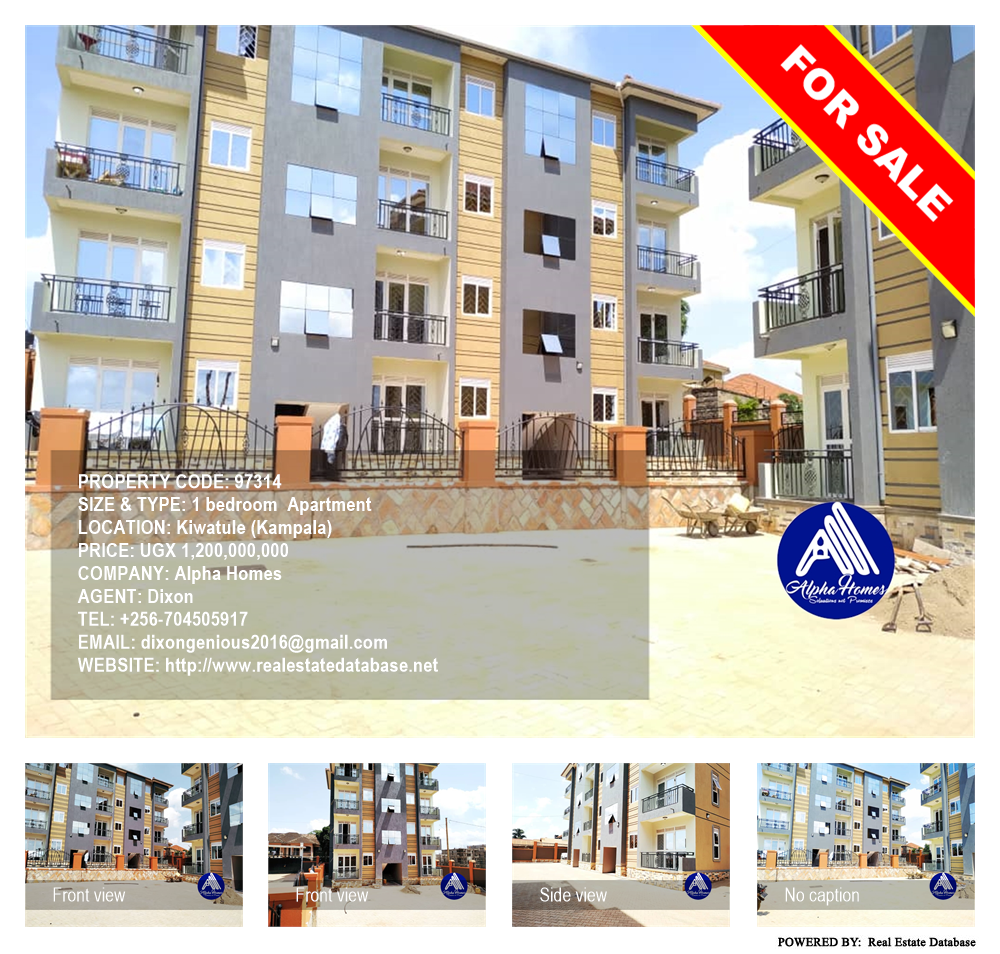 1 bedroom Apartment  for sale in Kiwaatule Kampala Uganda, code: 97314