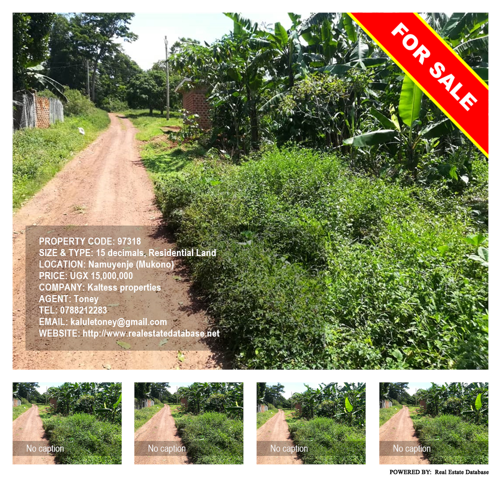 Residential Land  for sale in Namuyenje Mukono Uganda, code: 97318